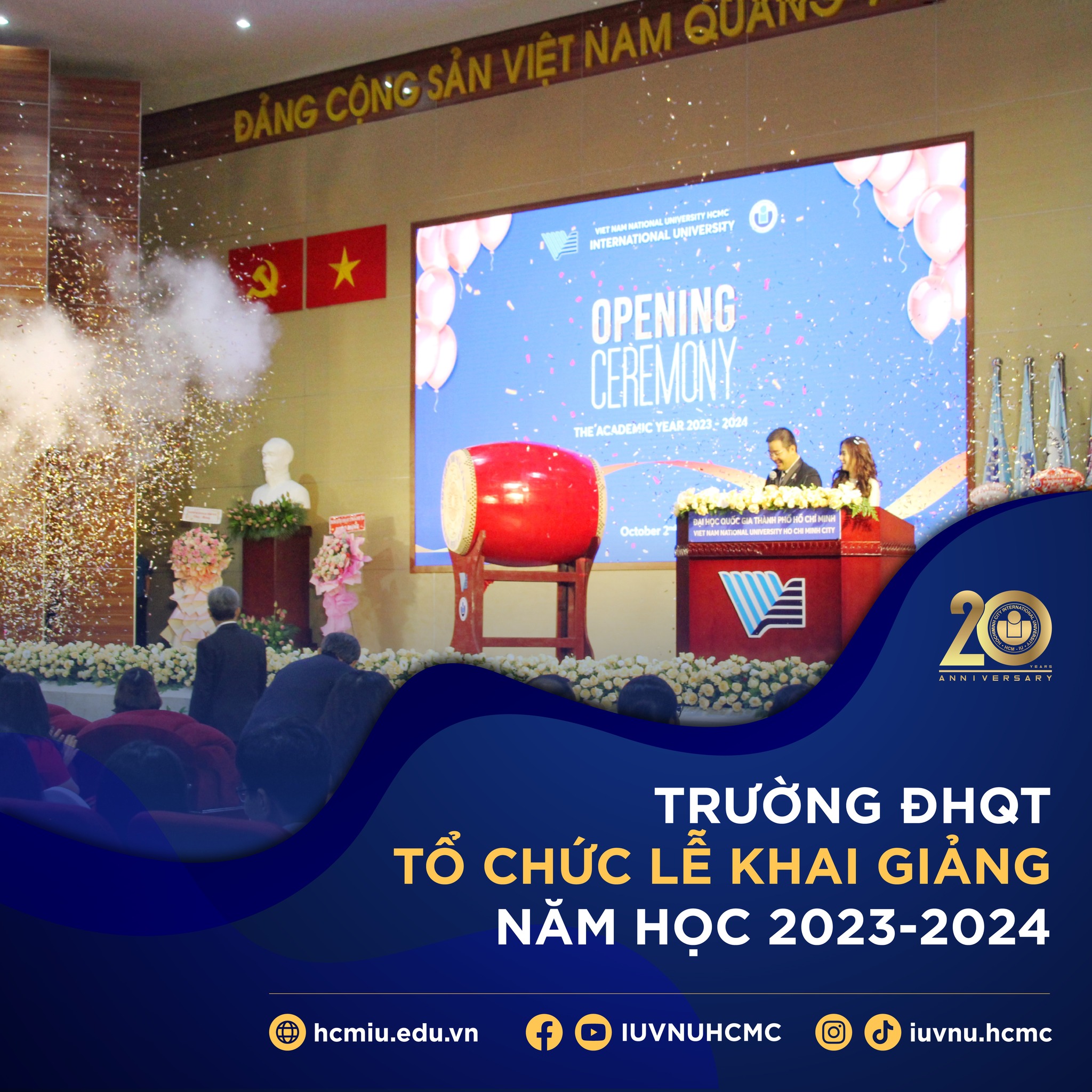 TRƯỜNG ĐẠI HỌC QUỐC TẾ ĐÓN 1910 TÂN SINH VIÊN TRONG LỄ KHAI GIẢNG NĂM HỌC 2023-2024