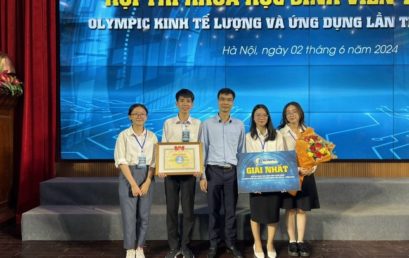 Nhóm sinh viên trường ĐH Quốc tế chinh phục giải cao tại cuộc thi ‘Olympic Kinh tế lượng và ứng dụng’