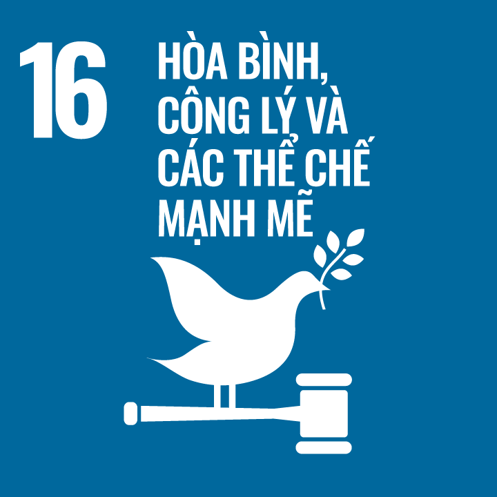 SDG16-Hòa bình, công lý và các thể chế mạnh mẽ