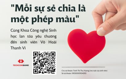 THƯ KÊU GỌI HỖ TRỢ SINH VIÊN KHOA CÔNG NGHỆ SINH HỌC VÕ HOÀI THANH VI