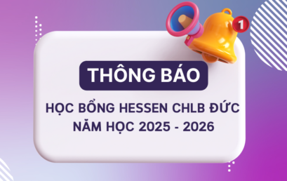 [Học bổng] Hessen năm học 2025-2026
