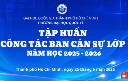 Thông báo về Chương trình tập huấn Ban cán sự lớp năm học 2025-2026