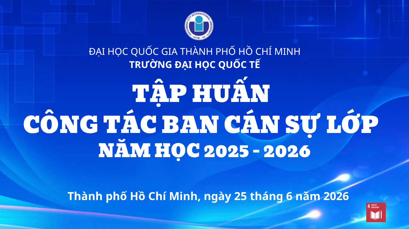 Thông báo về Chương trình tập huấn Ban cán sự lớp năm học 2025-2026